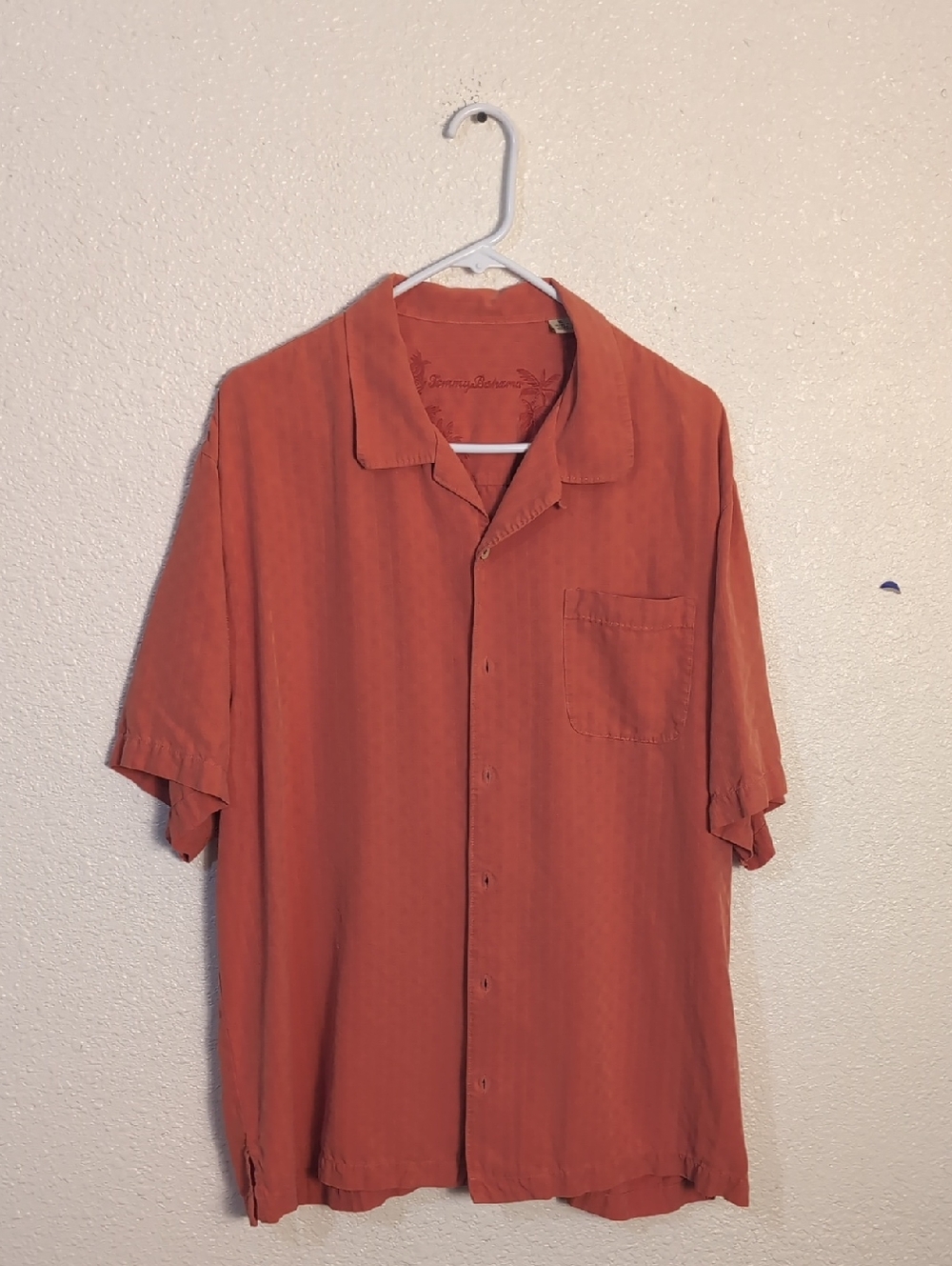 Tommy Bahama Rust Short-Sleeve Button-Down Camp Shirt